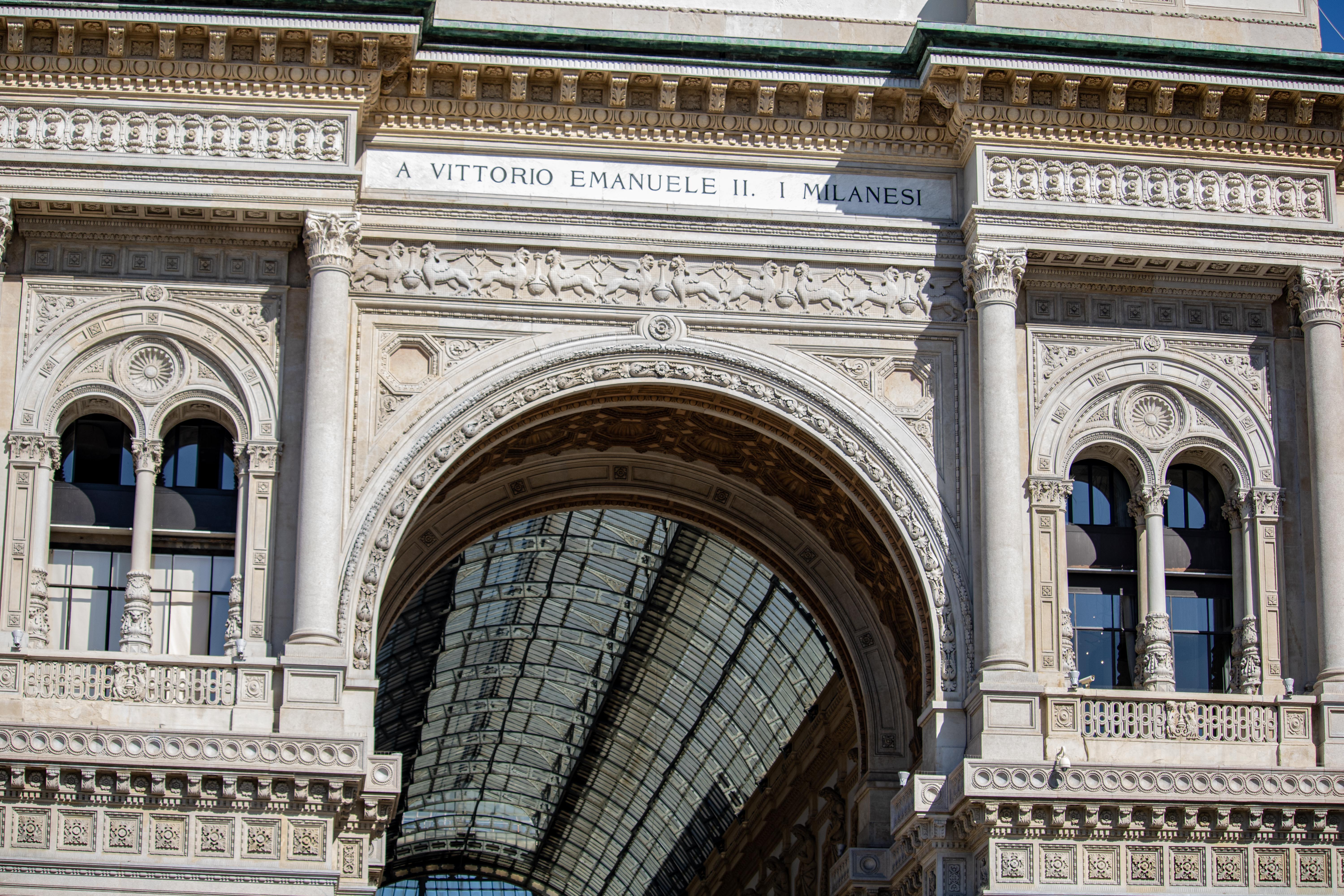 a covered market in Milan
