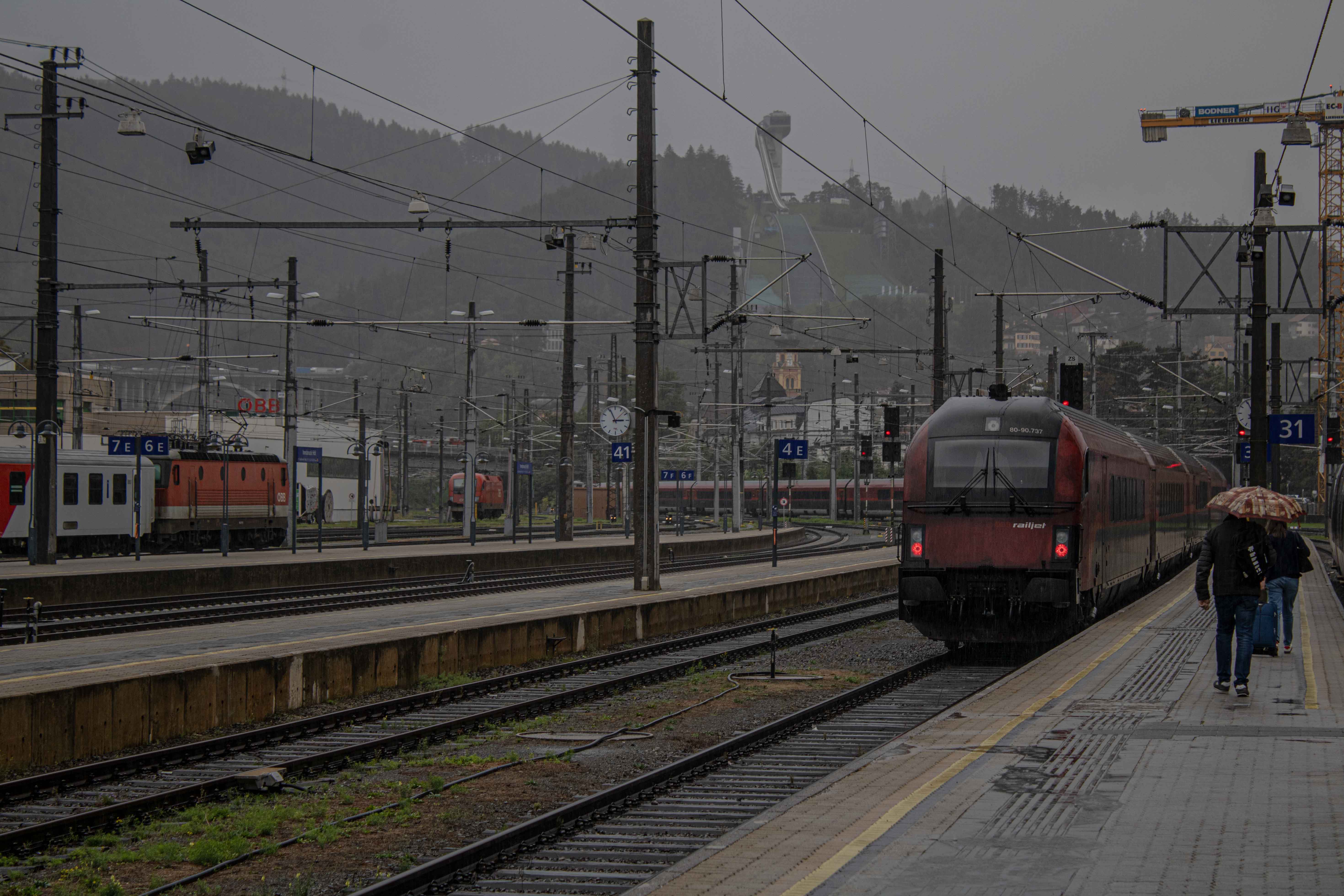 The railjet in Innsbruck